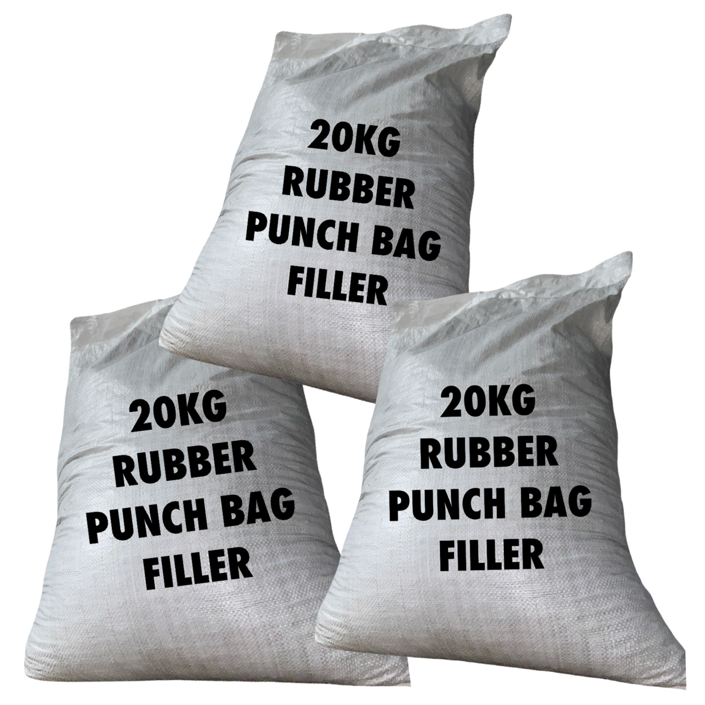 60kg Very Firm Heavy Recycled Rubber Punch Bag Filler