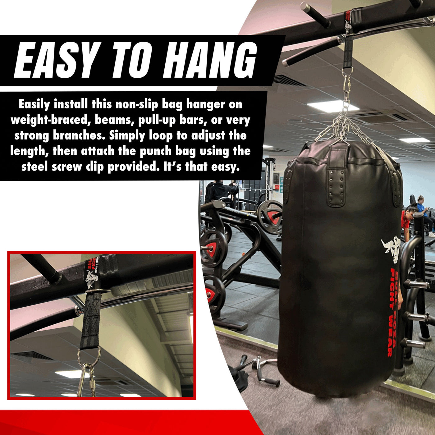 5ft Heavy Duty Punch Bag Hanger Strap