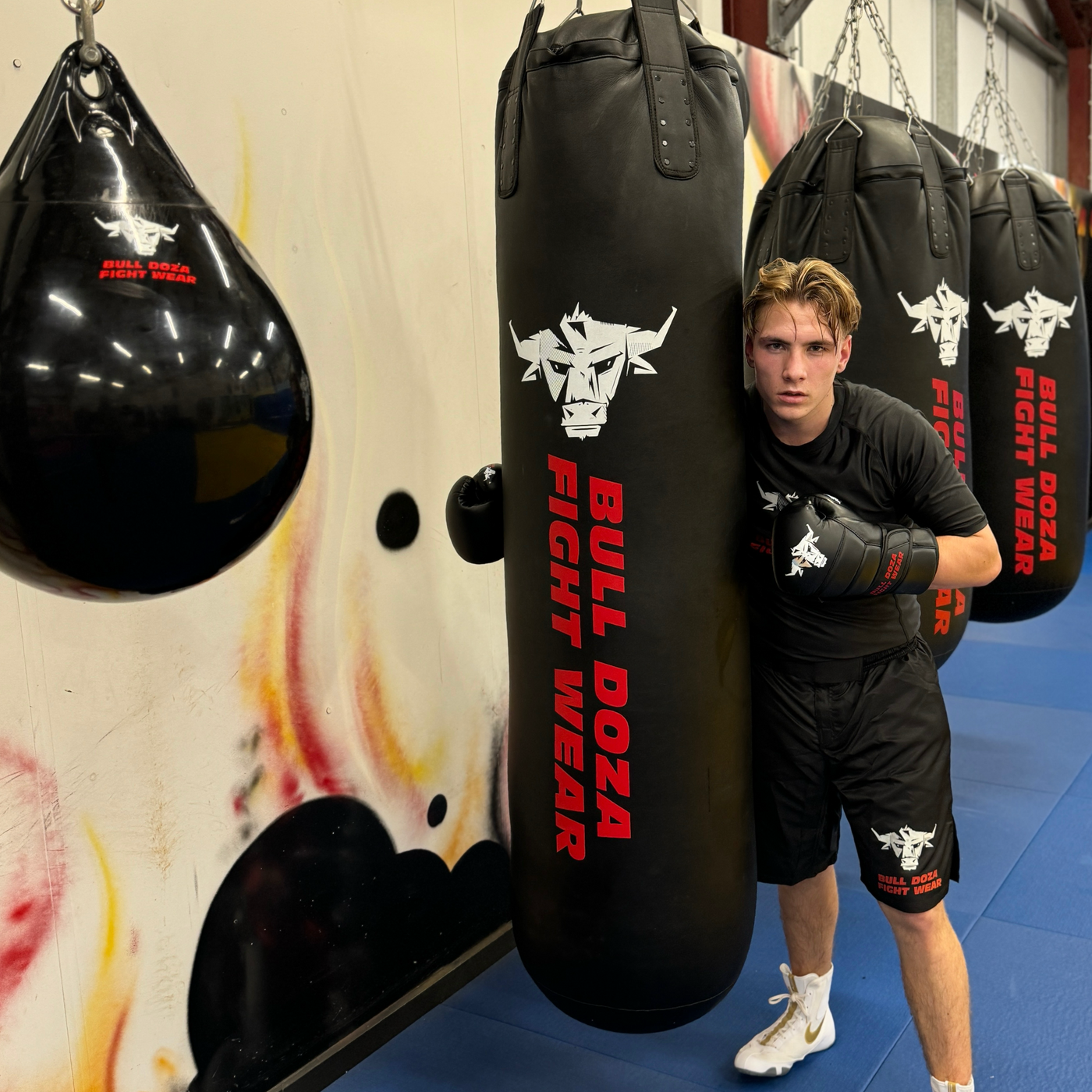 Basic Range - Matt Black 14oz Boxing Gloves