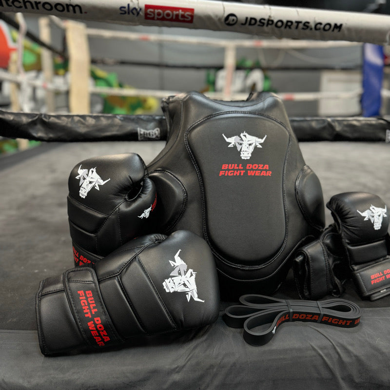 Basic Range - Matt Black 14oz Boxing Gloves