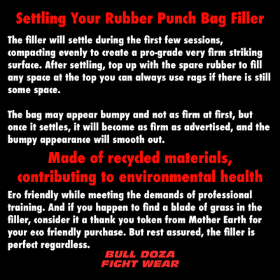 40kg Very Firm Heavy Recycled Rubber Punch Bag Filler