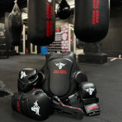 Basic Range - Matt Black 14oz Boxing Gloves