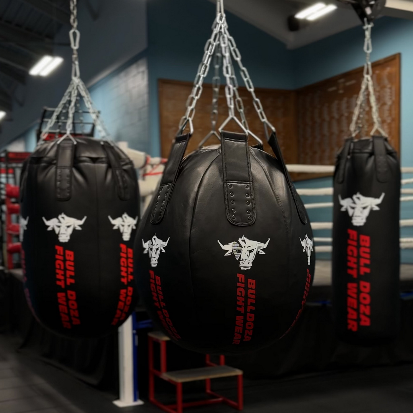 XXL Face-Forged Wrecking Ball + 40kg Heavy Firm Recycled Rubber Filler Pro Punch Bag 66cm x 56cm