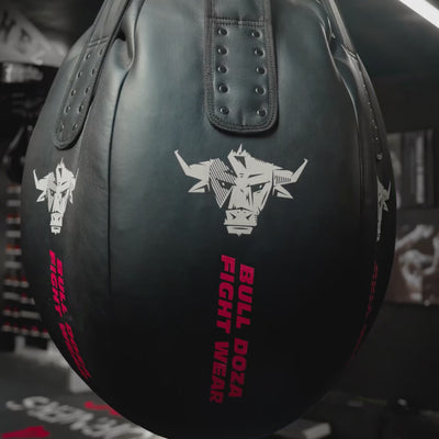 XXL FACE-FORGED WRECKING BALL + 40kg HEAVY FIRM RECYCLED RUBBER FILLER PRO PUNCH BAG 66CM BY 56CM