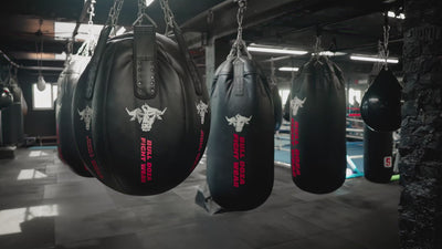 XXL FACE-FORGED WRECKING BALL + 40kg HEAVY FIRM RECYCLED RUBBER FILLER PRO PUNCH BAG 66CM BY 56CM
