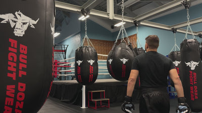 XXL Face-Forged Wrecking Ball + 40kg Heavy Firm Recycled Rubber Filler Pro Punch Bag 66cm x 56cm