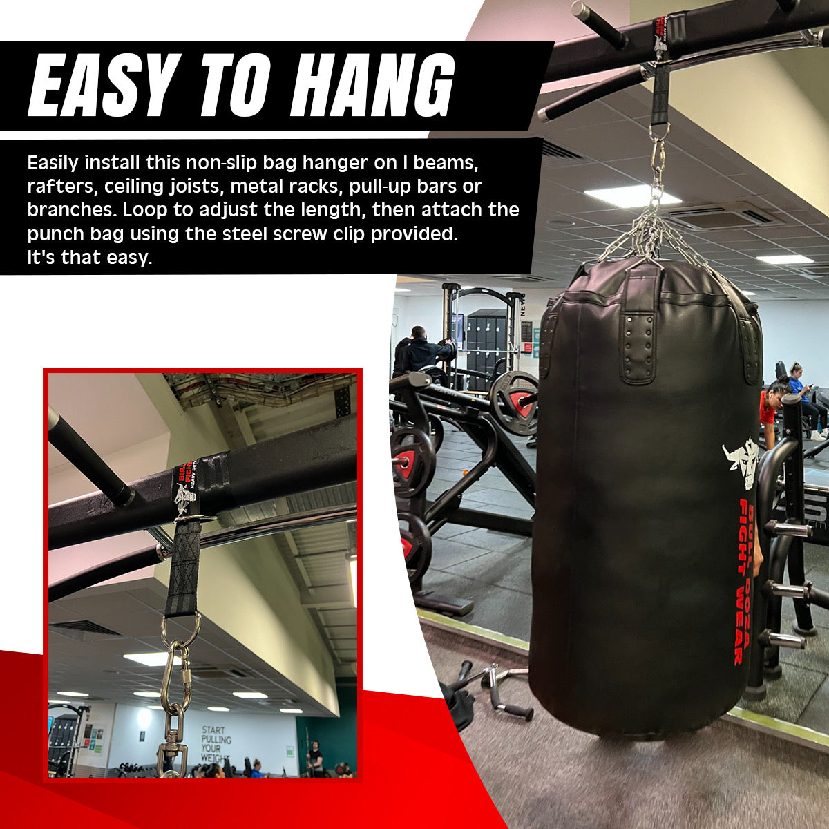 7ft Heavy Duty Punch Bag Hanger Strap